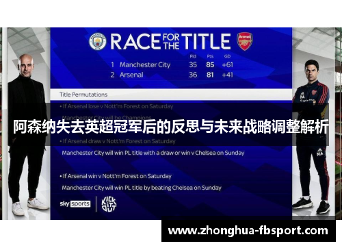 阿森纳失去英超冠军后的反思与未来战略调整解析